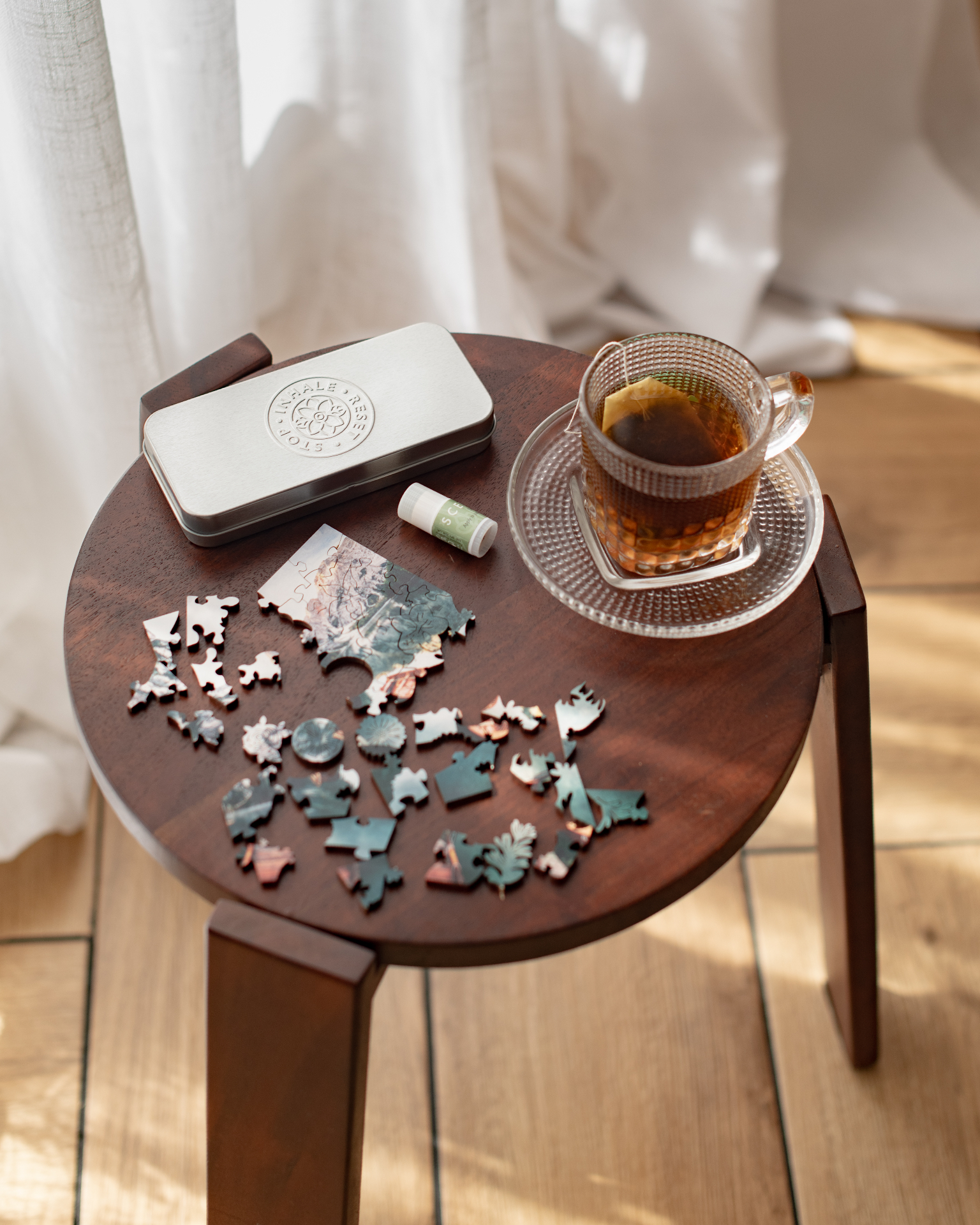 Scentered® change of pace balm and puzzle tin