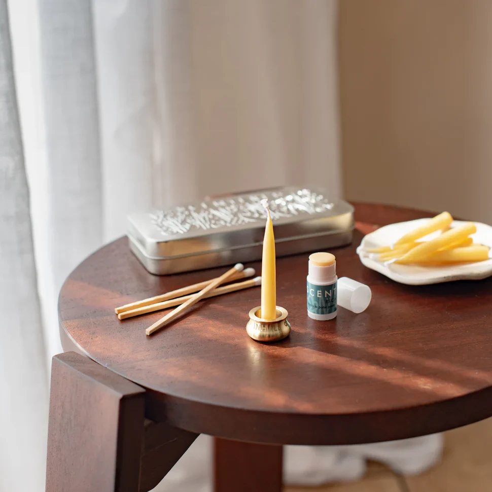 Scentered® Press Pause candle and balm ritual set
